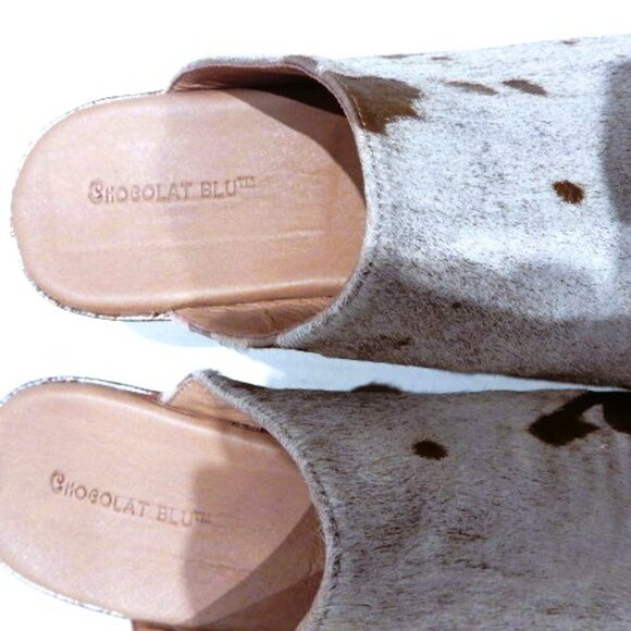 Chocolat Blue Viona Calf Hair Wedges in Size 11 (New) - Picture 3 of 5